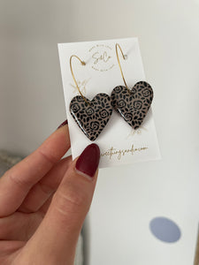 Boucles d’oreilles créoles coeur