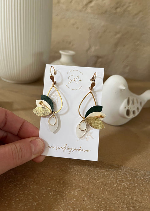 Boucles d'oreilles LEONORE NACRE